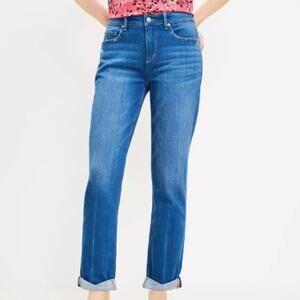 Loft The Girlfriend Original Mid Rise jeans indigo wash - 25
